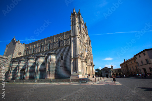 Orvieto (TR), Italy - May 10, 2016: The Orvieto cathedral, Terni, Umbria, Italy photo