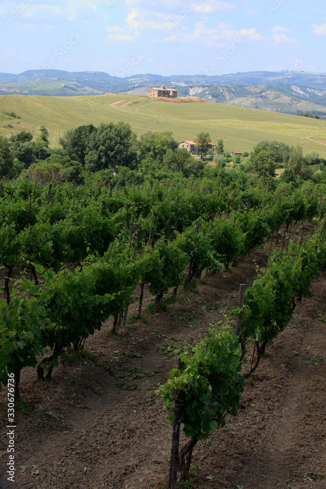 Orvieto (TR), Italy - May 10, 2016: View of Orvieto country, Terni, Umbria, Italy