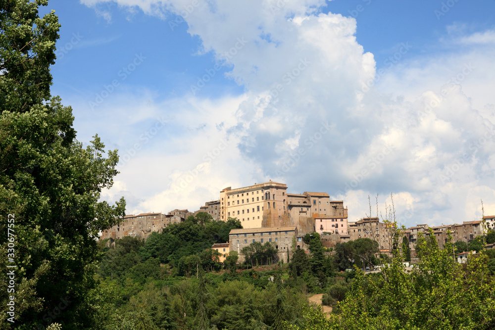 Bomarzo (VT), Italy - May 15, 2016: View of Bomarzo Town, Viterbo, Lazio, Italy
