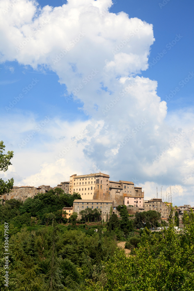 Bomarzo (VT), Italy - May 15, 2016: View of Bomarzo Town, Viterbo, Lazio, Italy