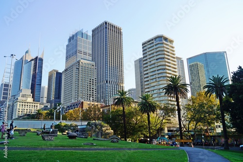 Skyscrapers in Sydney, view from Royal Botanic Gardens © Jakub