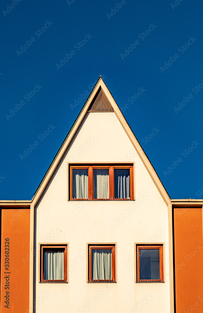Classic German architecture building in Cologne, Germany