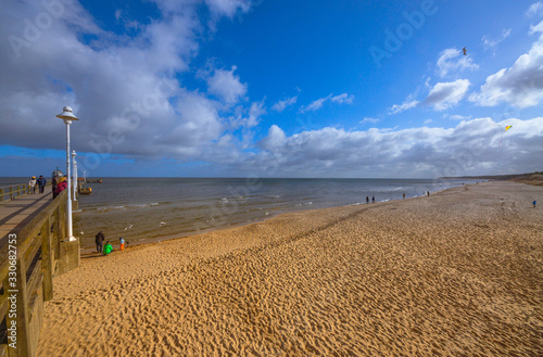 Baltic Sea, Usedom Island, winter, morning. Pictures of carefree life, practically just a few hours before the corona virus crisis changes everyone: the island is now closed. Fear instead of joy.