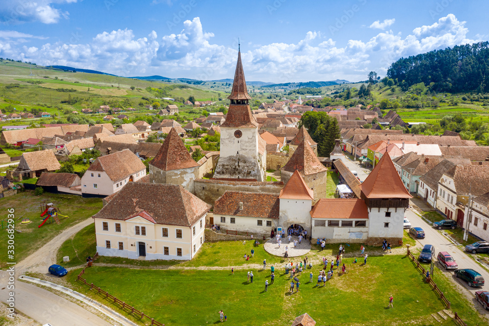 Archita, the best well preserved saxon fortified Church in the centre of Transylvania, Romania