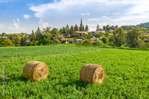 Summer in Crit, Transylvania, Romania. Traditional Saxon Village of the peasants photo