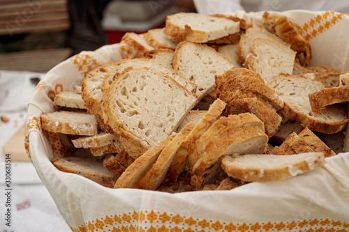Foto Traditional bread made by Saxons in Transylvania, Romania