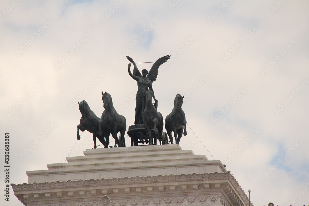 Obraz premium Quadriga of Unity Rome Italy