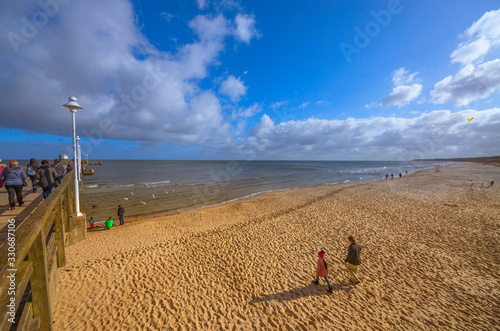 Baltic Sea, Usedom Island, winter, morning. Pictures of carefree life, practically just a few hours before the corona virus crisis changes everyone: the island is now closed. Fear instead of joy.