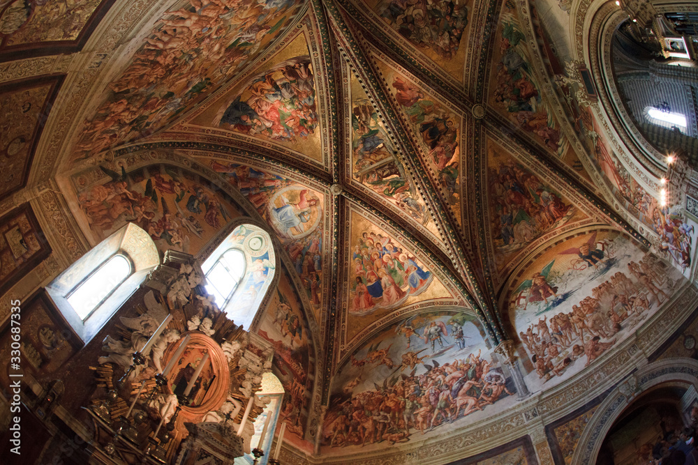 Orvieto (TR), Italy - May 10, 2016: The Orvieto cathedral inside, Terni, Umbria, Italy