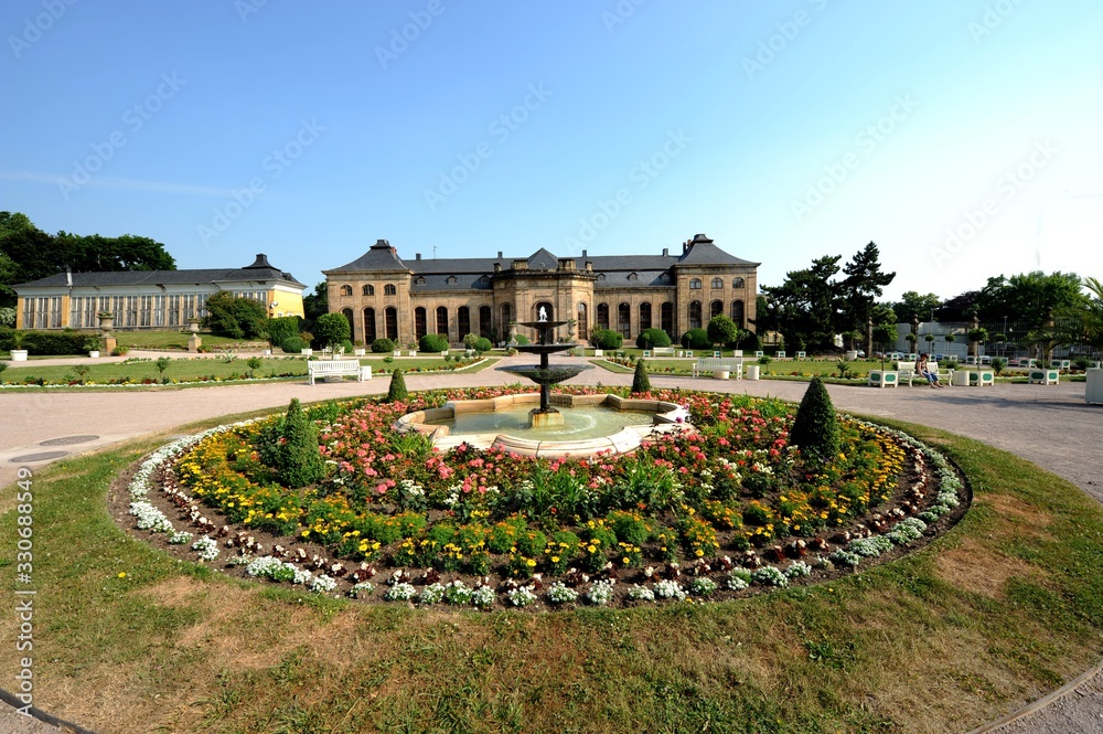 Obraz premium Gotha, Schlossgarten mit Orangerie