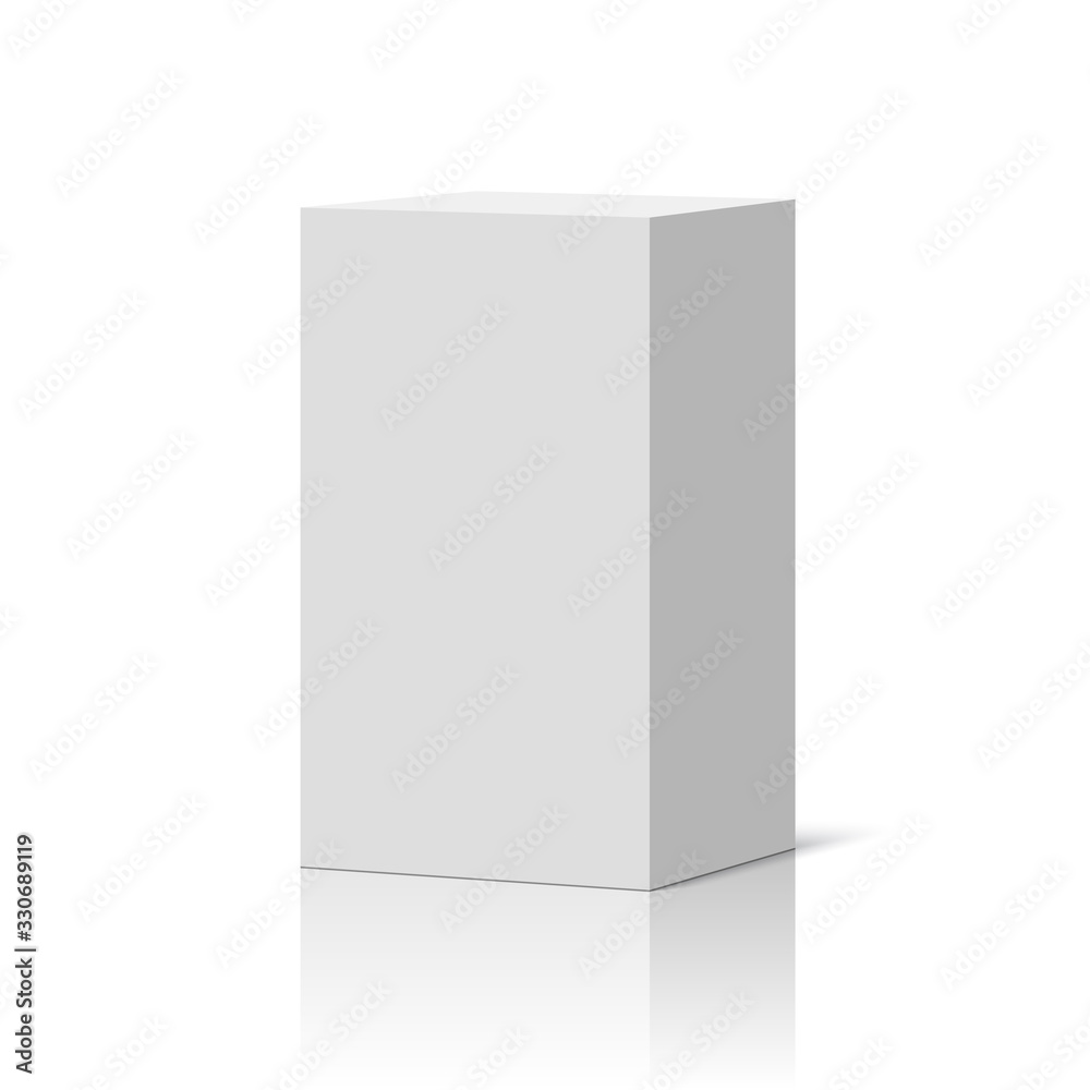 White box. Package. Vector illustration. White box. Package. Vector illustration.