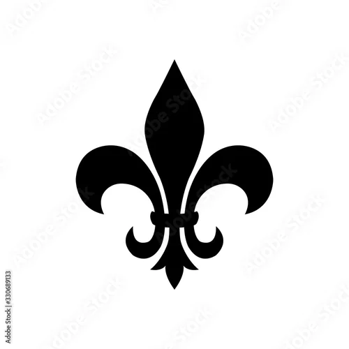 Obraz fleur de lis - ornament icon vector design template