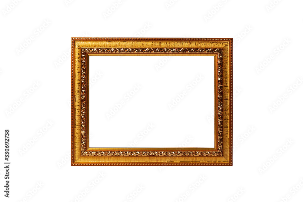 Wooden photo frame set isolated on white background. Wooden photo frame set isolated on white background.