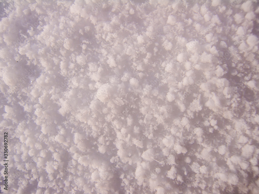 Fototapeta premium close up of snow patterns
