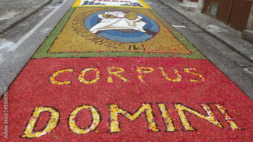 the infiorata of corpus domini - The Solemnity of the Most Holy Body and Blood of Christ photo