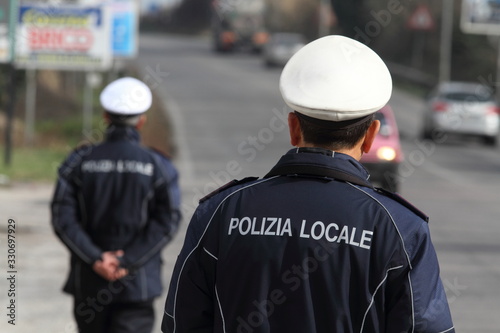 municipal police - local police - traffic police - traffic checks photo