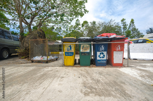 Environmental protection. Garbage separation. The concept of environmental friendliness. © evelinphoto