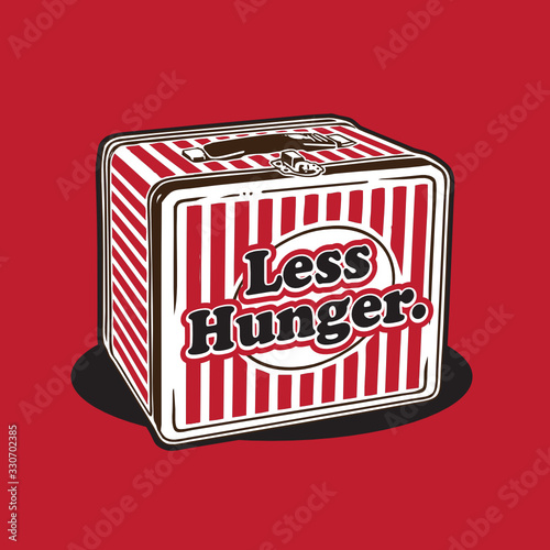 Less Hunger Lunch Box Illustration