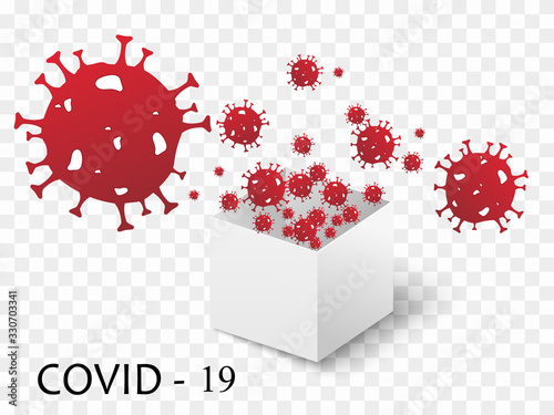 Coronavirus. Coronavirus 2019-nC0V. Stop coronavirus. The defeat of the virus. Vector illustration photo