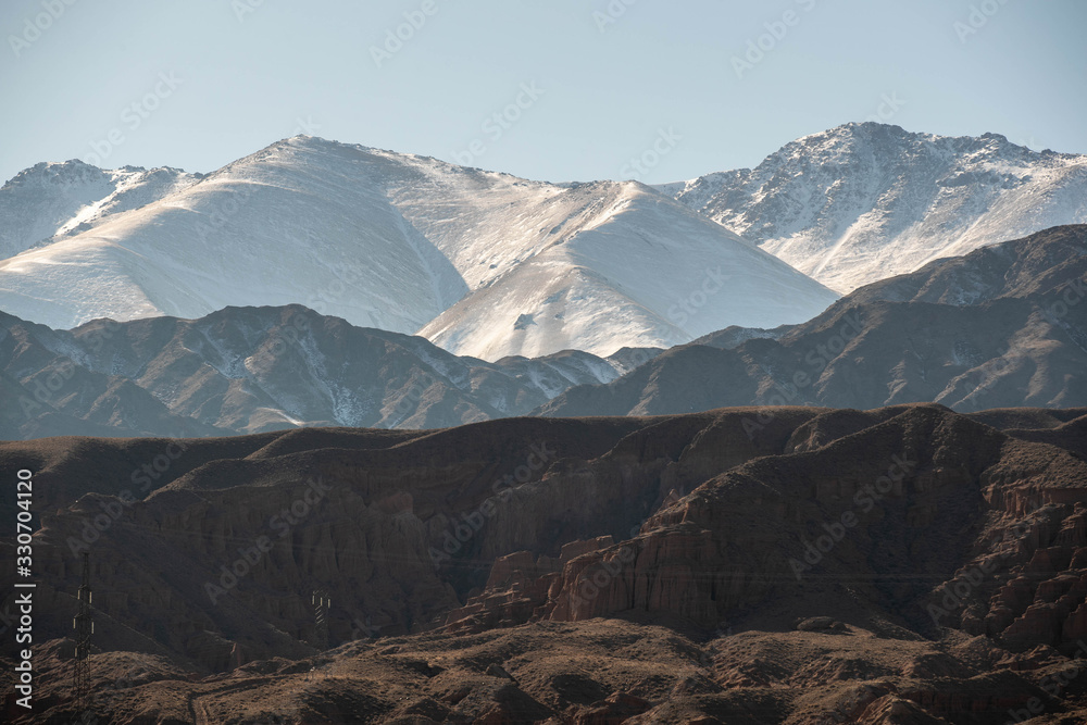 mountains in winter 