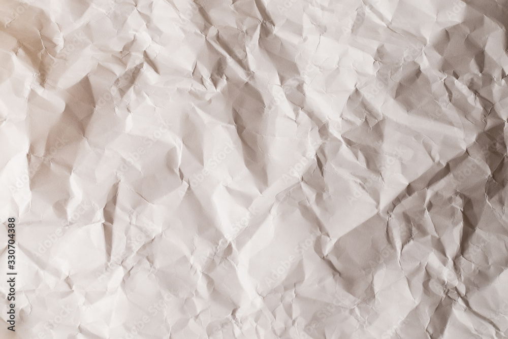 Crumpled white paper background. Crumpled white paper background.