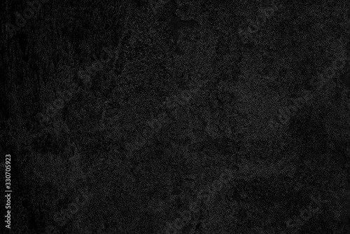 Abstract black background. Black stucco texture. Dark rough surface.