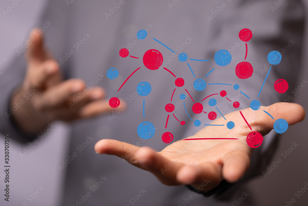 group of people talking in social network. group of people talking in social network.