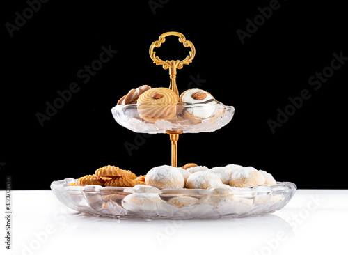 Group of Sweet Cookies with Sugar