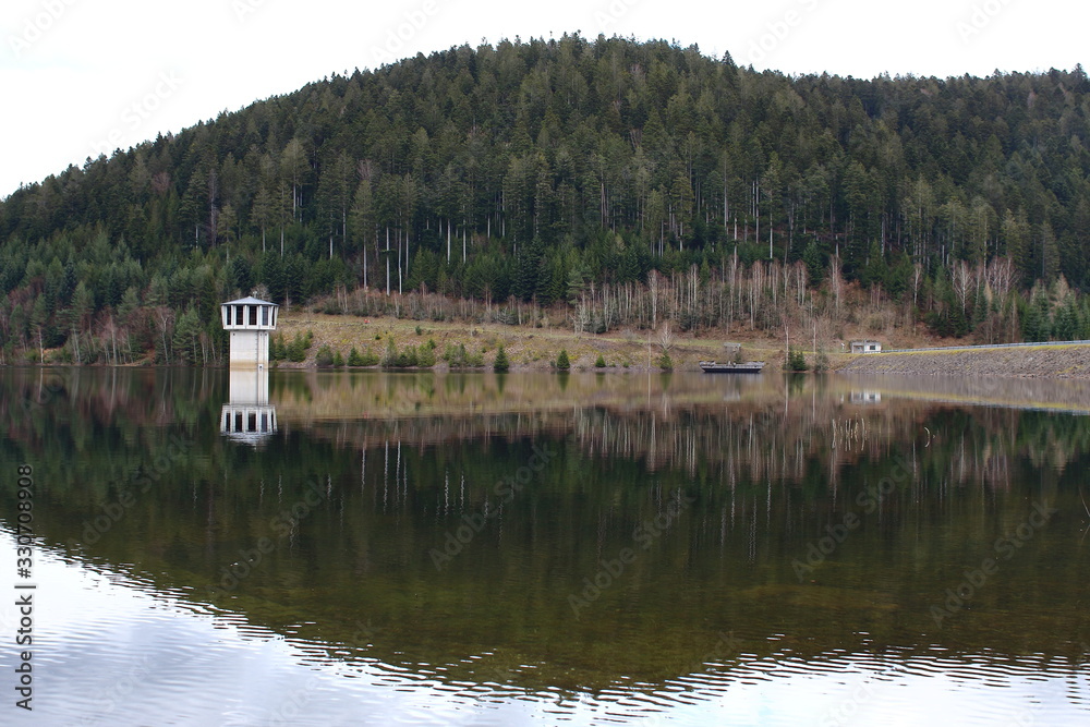 Fototapeta premium Kleine Kinzig Trinkwasserspeicher