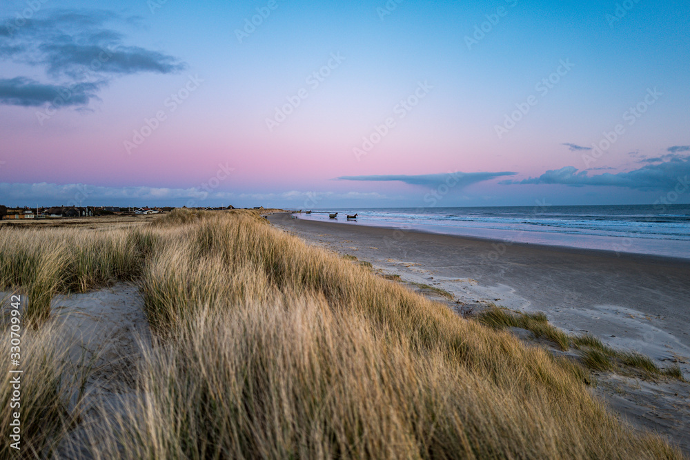 sunset on beach