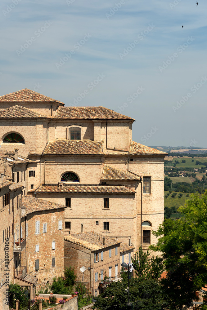 View of Treia, Marches, Italy