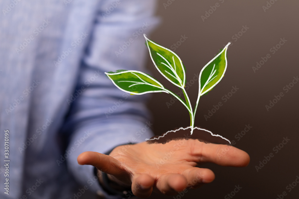 Ecology Concept. Environmentally friendly planet.