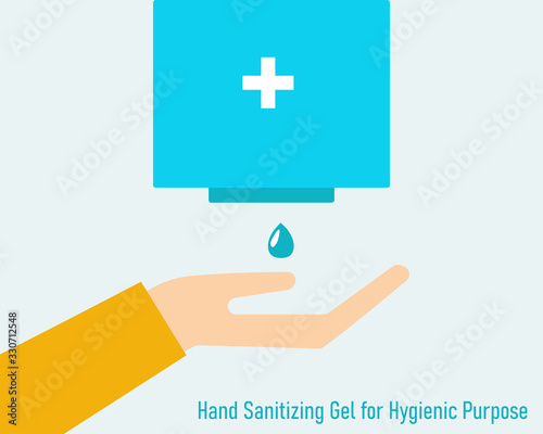 Hand sanitizing gel for hyginic purpose