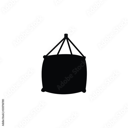 big bag icon vector