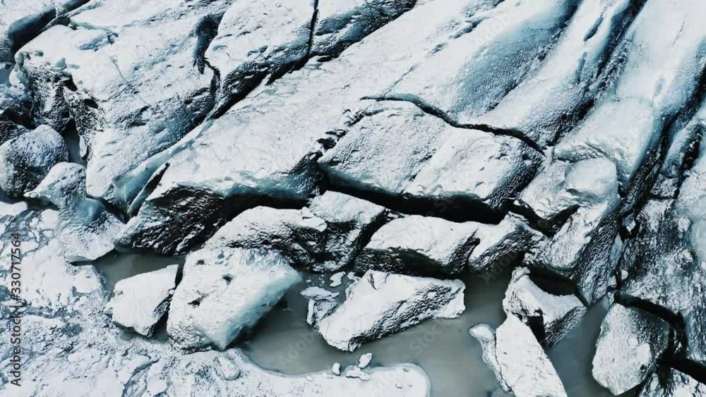 Flying Icelandic Vatnajokull National Park Iceland Drone