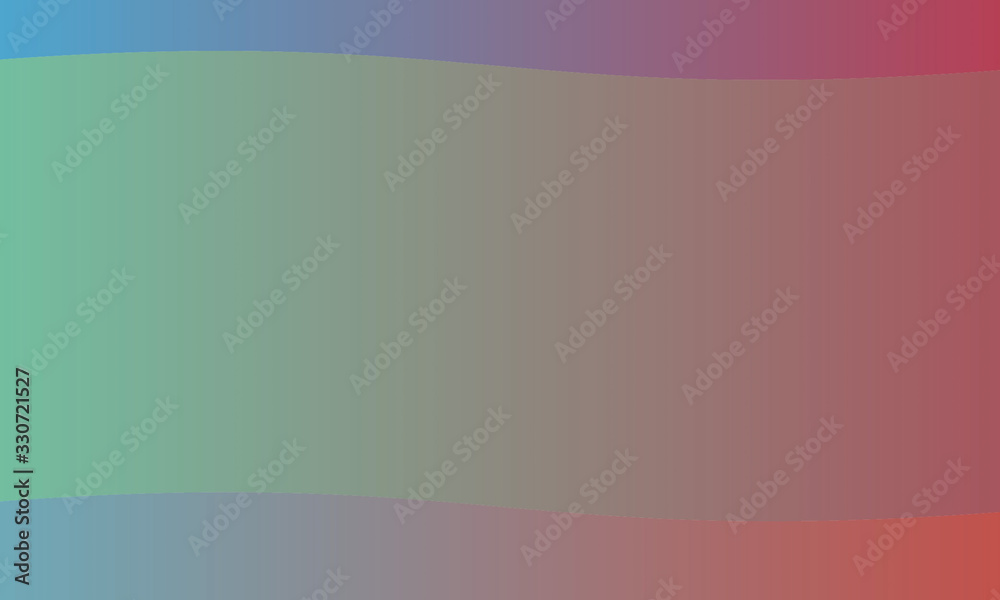 Fototapeta premium red orange green stripes waves abstract vector background. Simple pattern.