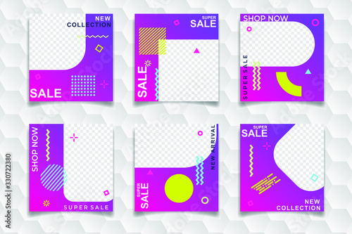 Modern Bundle Social Media banner Template. Elegant sale and discount promo. Business presentation template.