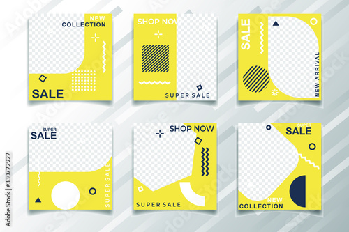 Modern Bundle Social Media banner Template. Elegant sale and discount promo. Business presentation template.