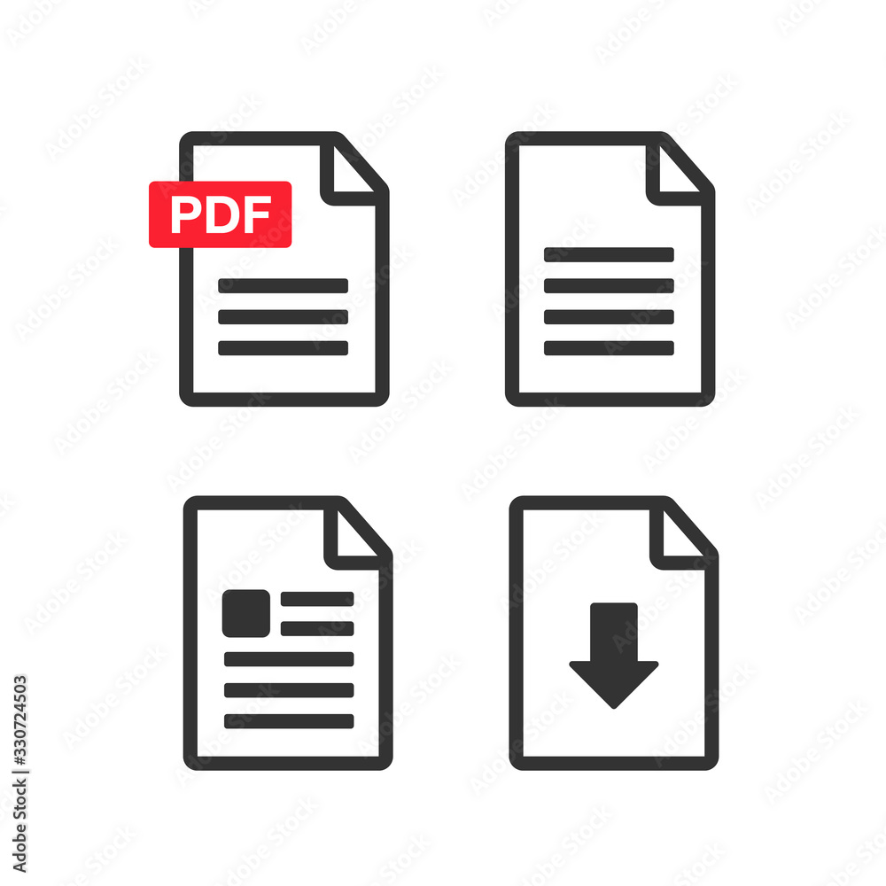Upload icon vector. Document text icon. Upload information