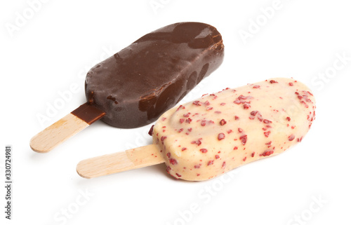 ice cream on a stick isolated