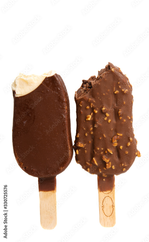 ice cream on a stick isolated