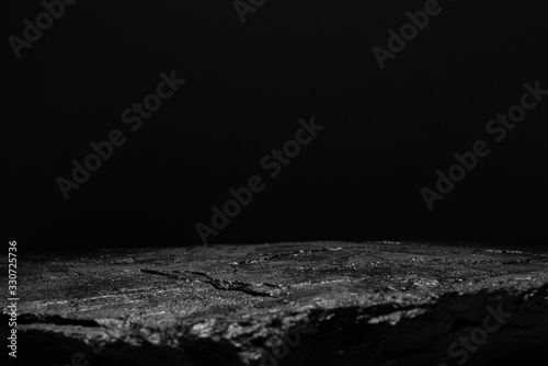  black stone on a black background