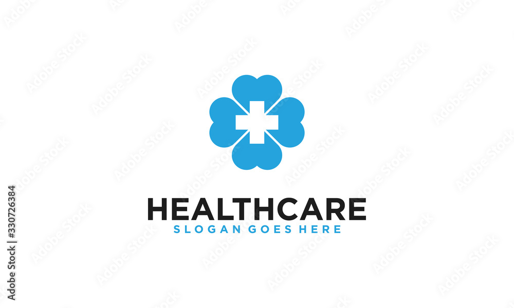 health and medical logo design elegant and simple concept 