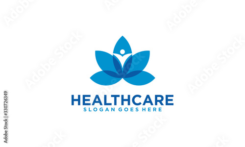 health and medical logo design elegant and simple concept 