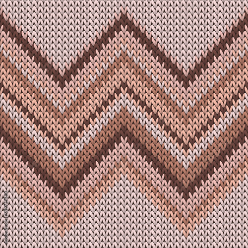 Trendy zig zal lines knitted texture geometric 