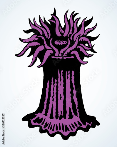 Sea creature. Vector drawing icon