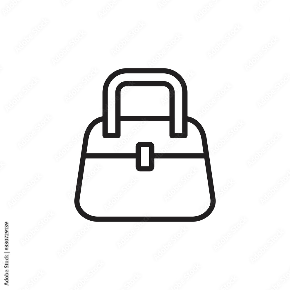 Handbag icon template black color editable. Handbag icon symbol Flat vector illustration for graphic and web design. Handbag icon template black color editable. Handbag icon symbol Flat vector illustration for graphic and web design.