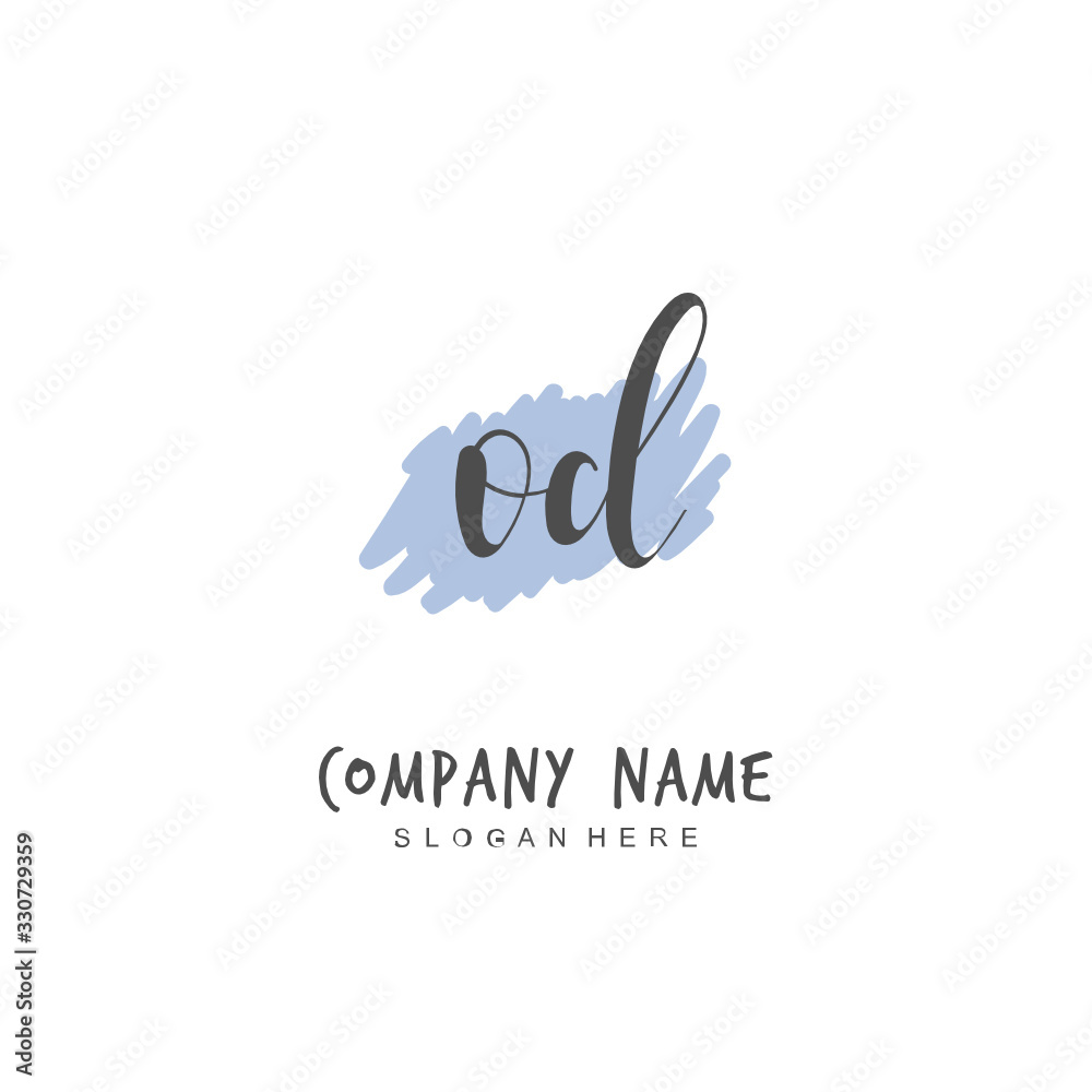Handwritten initial letter O D OD for identity and logo. Vector logo template with handwriting and signature style. Handwritten initial letter O D OD for identity and logo. Vector logo template with handwriting and signature style.
