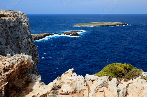 Cape Cavalleria, Menorca / Spain - June 23, 2016: Cape Cavalleria landscape, Menorca, Balearic Islands, Spain