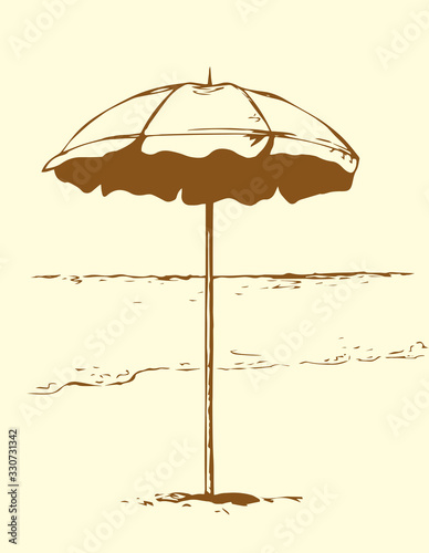 Parasol. Vector drawing